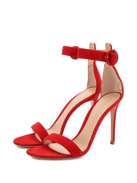 Gianvito Rossi Portofino buckle-strap sandals - Red - zdjęcie produktu nr 2