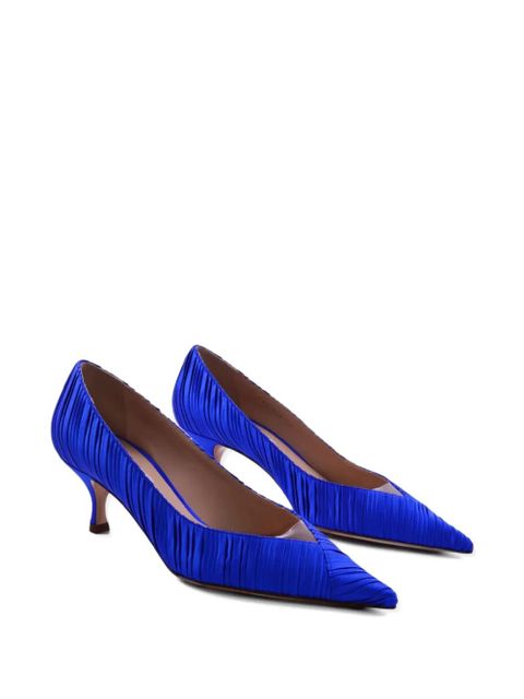 Casadei pleated satin pumps - Blue - zdjęcie produktu nr 2
