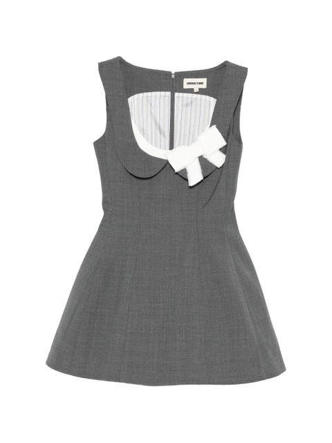 SHUSHU/TONG side-bow mini dress - Grey - zdjęcie produktu nr 1