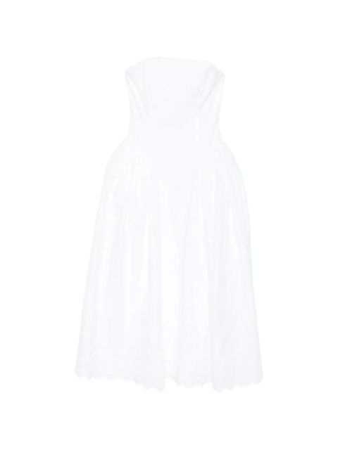 Simone Rocha embroidered midi dress - White - zdjęcie produktu nr 1