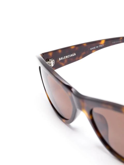 Balenciaga Eyewear oval-frame sunglasses - Brown