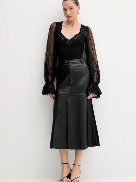 Bardot bluzka damska kolor czarny wzorzysta 60075TB - zdjęcie produktu nr 2