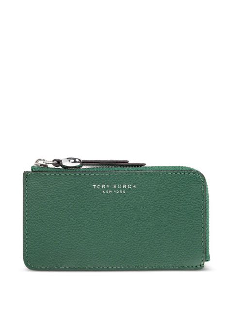 Tory Burch zip leather wallet - Green - zdjęcie produktu nr 1