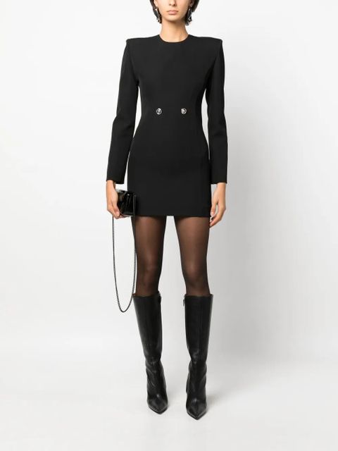 Versace Hourglass grain-de-poudre minidress - Black - zdjęcie produktu nr 2