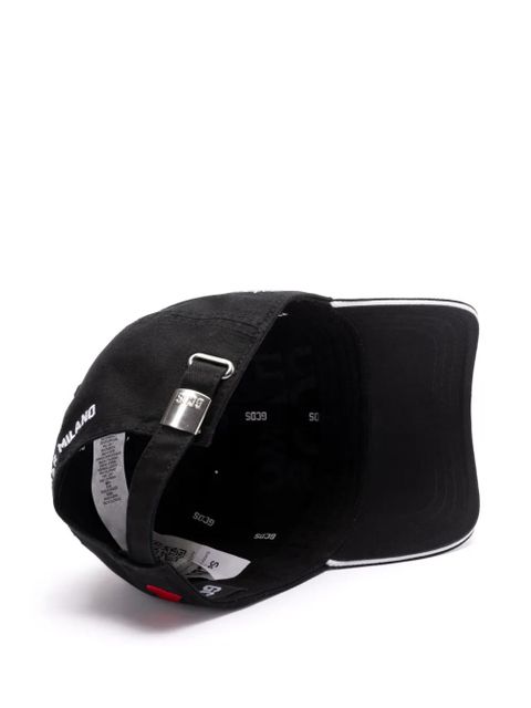 GCDS logo-embroidered cap - Black