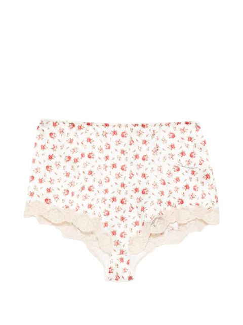 Dolce & Gabbana floral-print lace briefs - White - zdjęcie produktu nr 1