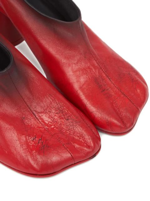 MM6 Maison Margiela leather pumps - Red
