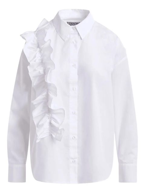 Essentiel Antwerp ruffle-detail cotton shirt - White - zdjęcie produktu nr 1