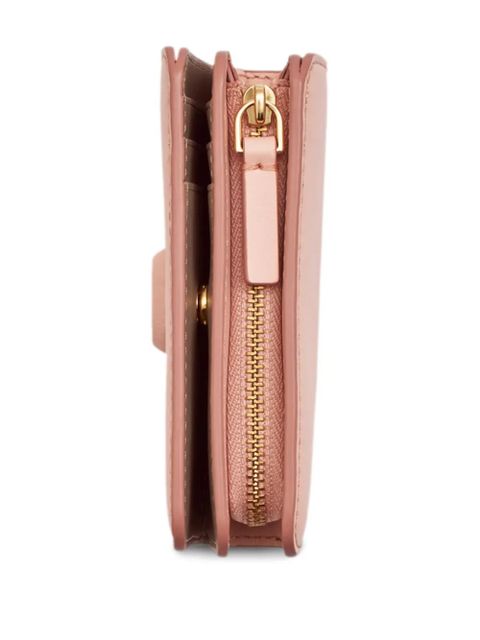 Marc Jacobs The Covered J Marc Mini compact wallet - Pink