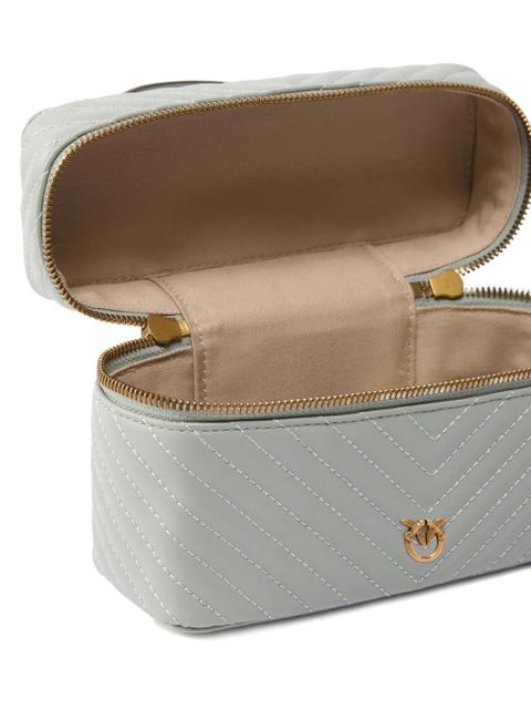 PINKO chevron quilted leather mini bag - Grey