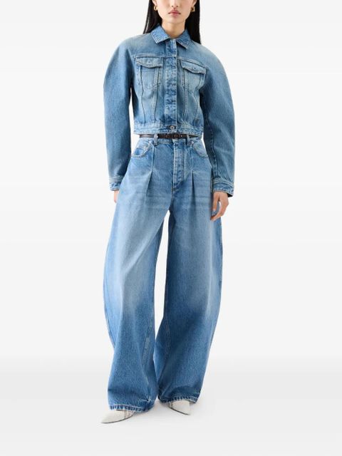 Jacquemus denim cropped jacket - Blue - zdjęcie produktu nr 2