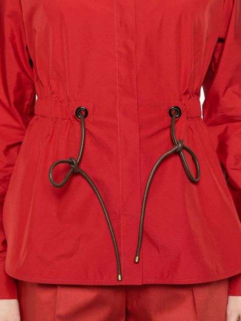 Max Mara drawstring collared shirt