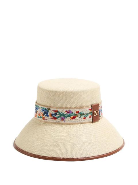 Valentino Garavani Antibes straw bucket hat - Neutrals - zdjęcie produktu nr 1