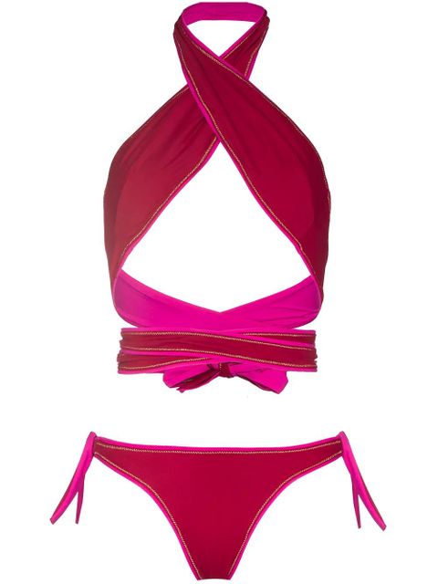 Reina Olga Showhorse cross-front bikini - Red - zdjęcie produktu nr 1