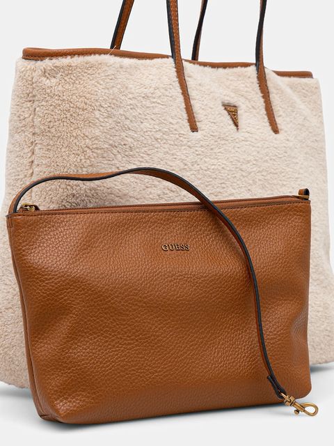 Guess torebka VICTTORIA kolor beżowy HWWG95 14290