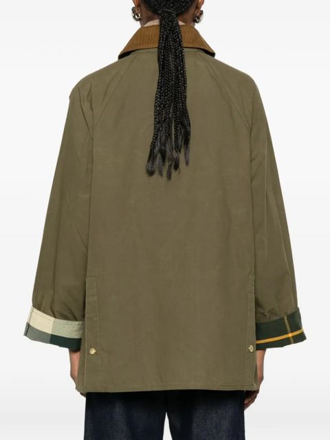 Barbour corduroy-collar jacket - Green