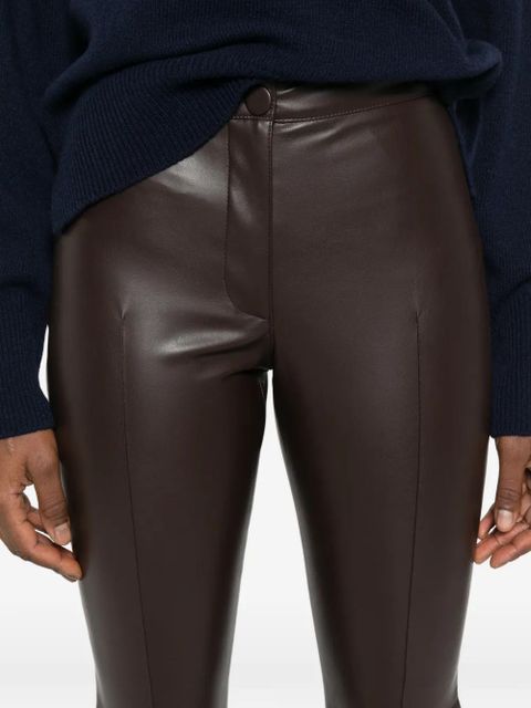PINKO New Patitz zip-fastening trousers - Brown