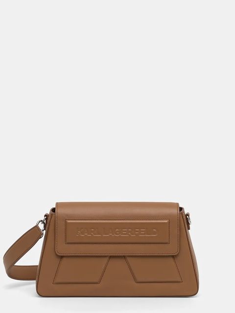 Karl Lagerfeld torebka skórzana IKON/K kolor brązowy A1W30154 - zdjęcie produktu nr 1