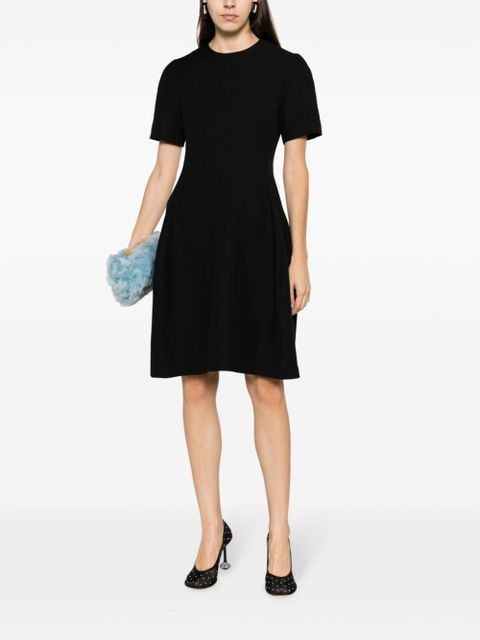 LOEWE short-sleeve flared dress - Black