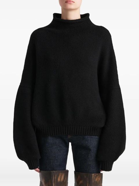 KHAITE Juniper cashmere sweater - Black - zdjęcie produktu nr 2
