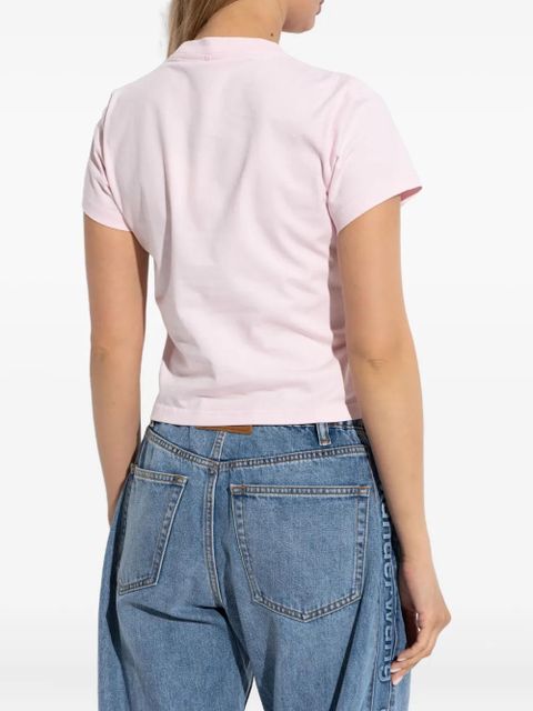 Alexander Wang logo-print cotton T-shirt - Pink