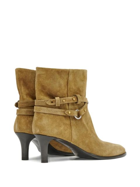 ISABEL MARANT 55mm Meyli buckle-detail ankle boots - Brown