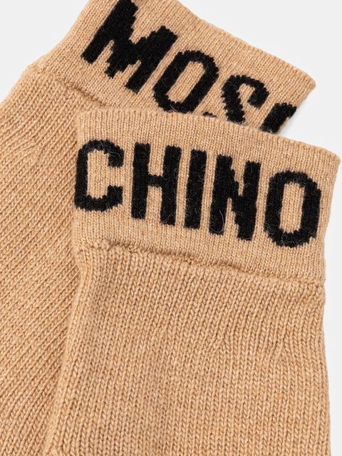 Moschino rękawiczki z wełną kolor brązowy M2357 65232 - zdjęcie produktu nr 2