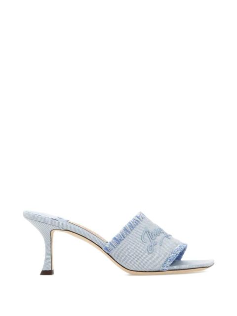 Jimmy Choo Alexia frayed sandals - Blue - zdjęcie produktu nr 1