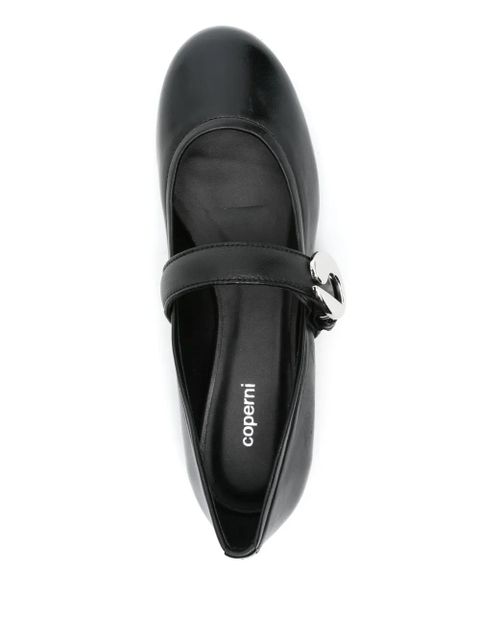 Coperni leather ballet flats - Black