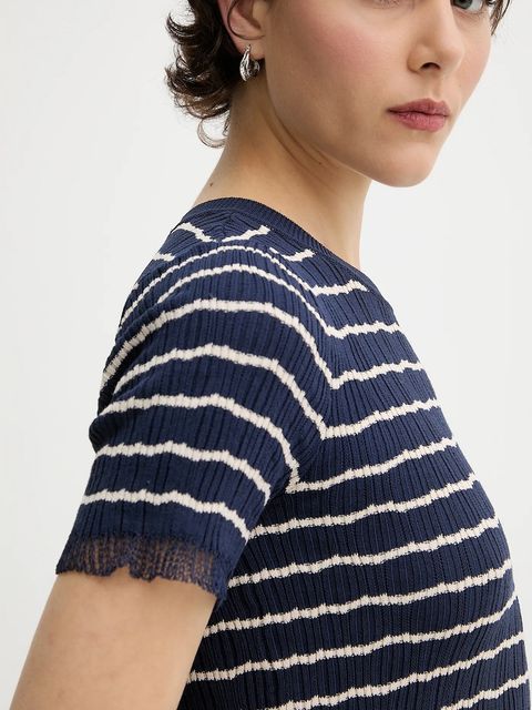 Rag & Bone t-shirt damski kolor granatowy WAS25P025UG25