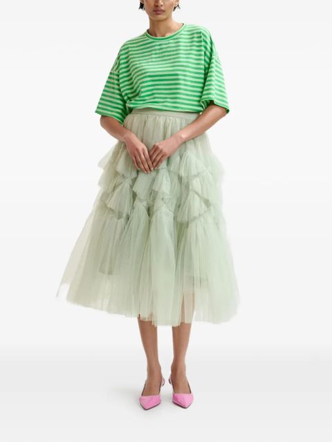 Essentiel Antwerp Joste round-neck striped T-shirt - Green - zdjęcie produktu nr 2