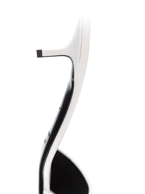 LouLou de Saison Andy heeled mules - White