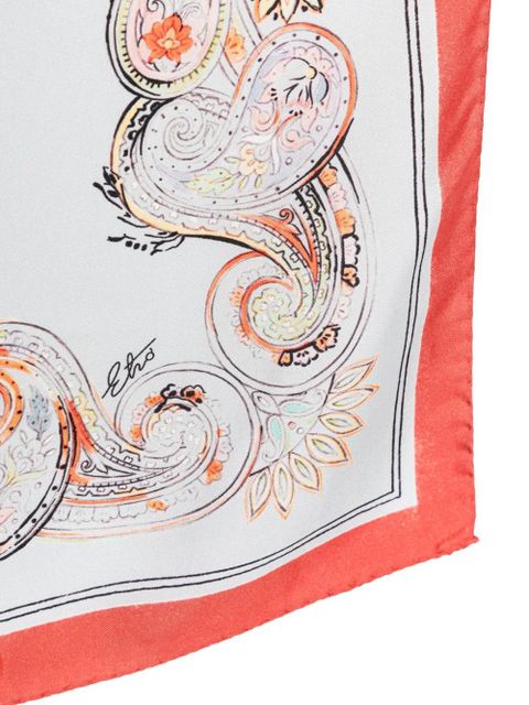 ETRO paisley-print border scarf - Grey - zdjęcie produktu nr 2