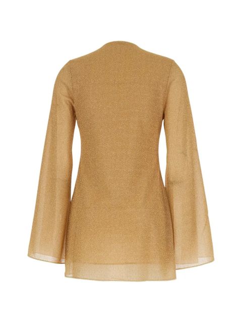 Oséree Lumière bell-sleeve mini dress - Neutrals - zdjęcie produktu nr 2
