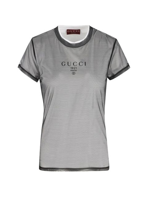 Gucci Double-layered printed T-shirt - White - zdjęcie produktu nr 1