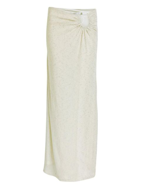 Christopher Esber Imber metallic looped skirt - Silver - zdjęcie produktu nr 2