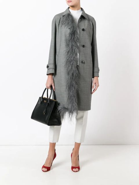 Prada fur trim coat - Grey - zdjęcie produktu nr 2