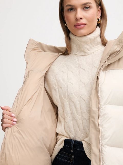 Bomboogie kurtka NAGOYA kolor beżowy zimowa GW7524TNF5