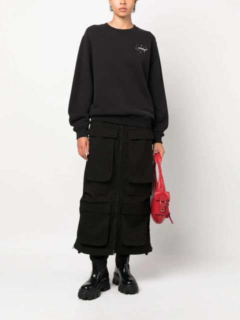 Off-White Bling Stars Arrow cotton sweatshirt - Black - zdjęcie produktu nr 2