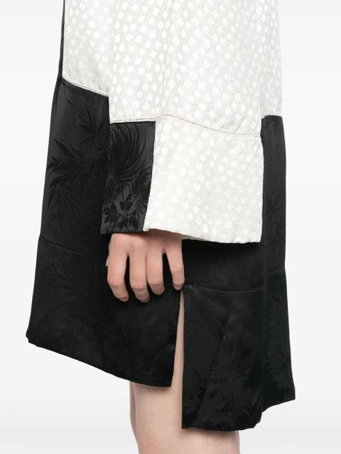 Alexander McQueen jacquard mini dress - Black