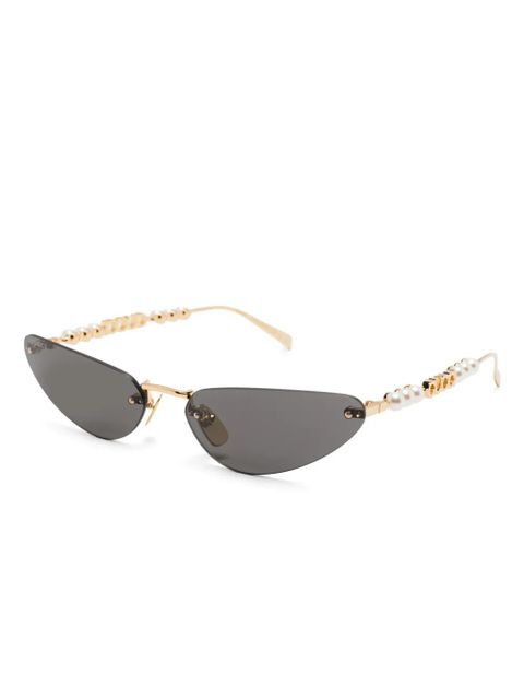 Gucci Eyewear cat-eye sunglasses - Gold - zdjęcie produktu nr 2