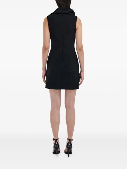Ferragamo asymmetric mini dress - Black