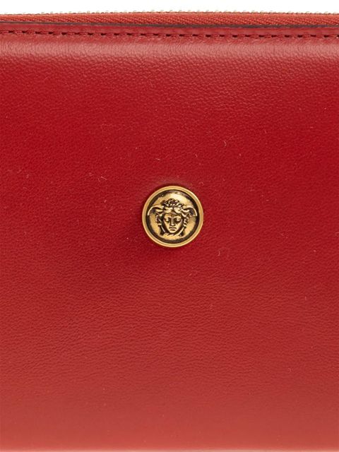Versace medallion zip wallet - Red