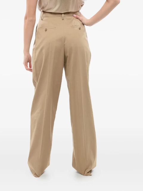 Prada pleated high-waisted trousers - Neutrals