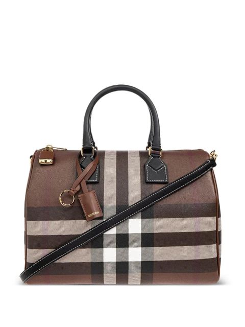 Burberry medium Check satchel bag - Brown - zdjęcie produktu nr 1
