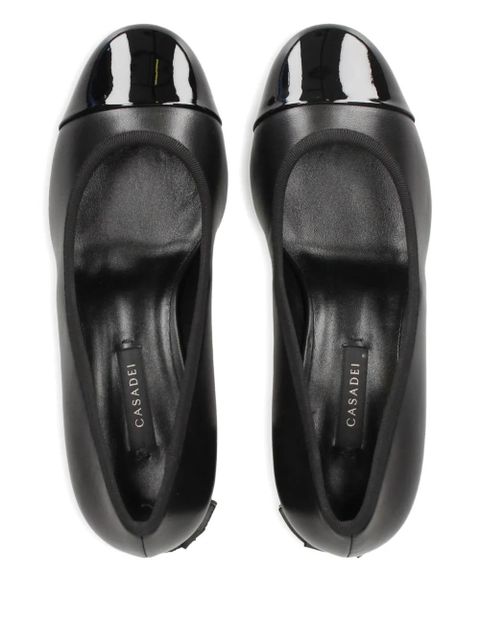 Casadei 55mm block-heel cap-toe pumps - Black - zdjęcie produktu nr 2