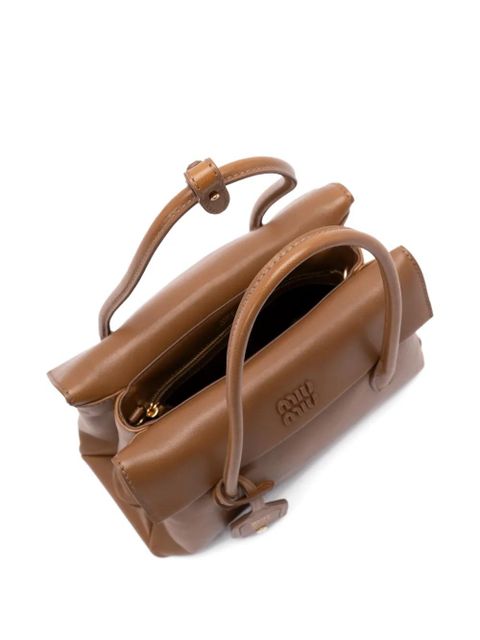 Miu Miu Solitaire top-handle tote bag - Brown