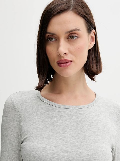 Calvin Klein Underwear longsleeve kolor szary LV00QF8600