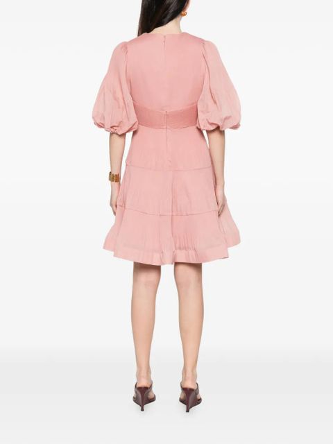 ZIMMERMANN V-neck mini dress - Pink
