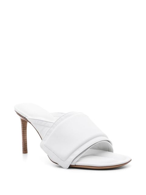 Jacquemus Les Mules Aqua 80mm leather mules - White
